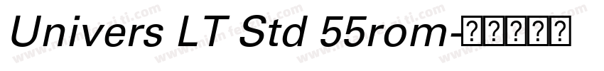 Univers LT Std 55rom字体转换